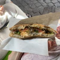 10Dh (photo was when it was half eaten 😂)   at Khalid's Vegetarian Sandwich in Marrakech