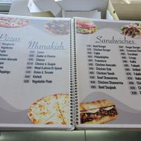 Menu at Cremosa Restaurant in Lusaka