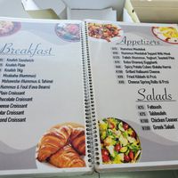 Menu at Cremosa Restaurant in Lusaka