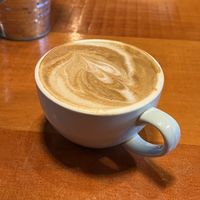 Oatt milk latte   at Tidal Café in Comox