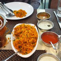 rice, dhal, veg at Chowpaty Pure Vegetarian Restaurant in Nairobi