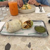 Tofu burrito   at Palm Springs in Burleigh Heads