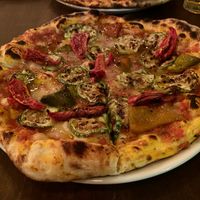 The Orchard - Zucchini, Aubergine, and sun dried tomatoes.   at Efímera in La Paz