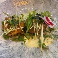 2 of three Mac and cheese bites appetizer gluten freee  at Elegant Cuizines - Pop Up in Richmond