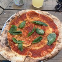 Cheeseless pizza   at Pizzatipi in Cardigan