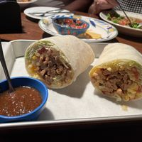 Soy meat burrito  at Graffity in Hiroshima