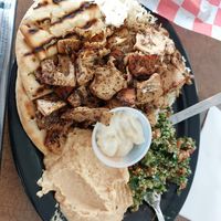 Vegan chicken shawarma at Holy Land Middle Eastern Market in Knoxville