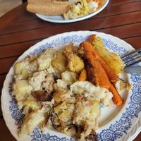 Cauliflowerlasagne with vegetables at La Bouture in Strasbourg