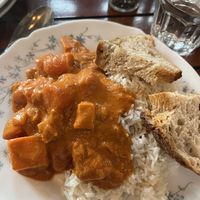 Curry (main meal) - staff said it’s spicy but it wasn’t just really tasty and veggies cooked to perfection   at La Bouture in Strasbourg