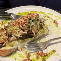 Their famous vegan toast at Osom in Madrid