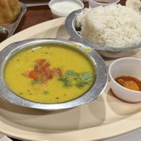 Dal tadka with rice   at Udipi Cafe in Monroeville