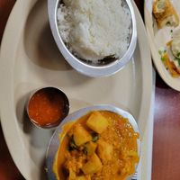 Aloo Gobi with rice at Udipi Cafe in Monroeville