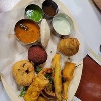 Sampler appetizer platter at Udipi Cafe in Monroeville