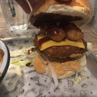 Vfc burger  at Fat Hippo in Cardiff