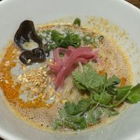 Vegan ramenn  at Noodle Factory Life in Oita