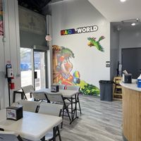 Kids  at Grandma's Ice Cream & Waffles in Rockville