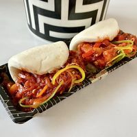 Schezwan tofu baos   at Moshi in Dubai