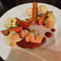 Sweet potatoes and cauliflower at La Plaza in Malaga