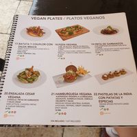 Menu #1 at La Plaza in Malaga