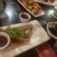 Vegan tapas  at La Plaza in Malaga
