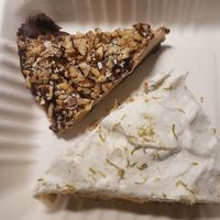 Snickers and lemon pies! at PURALMA Vegan Bakery in San Jose