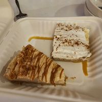 Caramel cheesecake and tres leches at PURALMA Vegan Bakery in San Jose
