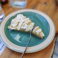 Lemon cake like my grandma's recipe at PURALMA Vegan Bakery in San Jose