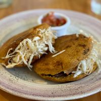 Pupusas  at PURALMA Vegan Bakery in San Jose