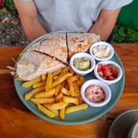 Quesadillas at PURALMA Vegan Bakery in San Jose