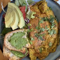 Omelette  at PURALMA Vegan Bakery in San Jose