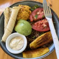 Pinto bowl. Yum   at PURALMA Vegan Bakery in San Jose