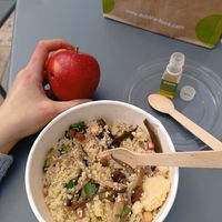 Kalte Cous Cous Bowl at Dubble Restaurant Healthy in Nice