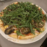Pizza vegetal “animada"  at La Turuleka in Marbella