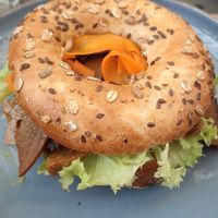 Vegan Bagel at Balans Kawy Speciality & Bajgiel in Gdansk