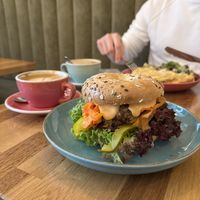 Vegan bagel  at Balans Kawy Speciality & Bajgiel in Gdansk