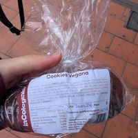 Cookies vegana at La Colegiala in Murcia