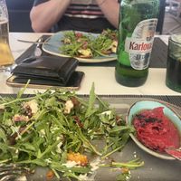 Falafel and hummus salad  at Soul Kitchen in Dubrovnik