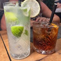 Mojito and negroni spagliatta at Soul Kitchen in Dubrovnik