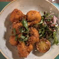 Tempura Cauliflower Steak (on menu)  at Soul Kitchen in Dubrovnik