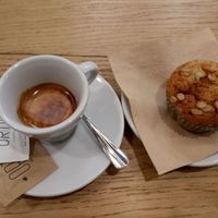 Vegan muffin+ coffee  at Ortika in Mantova