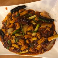 cashews, tofu in a super tasty sauce at Esaan Nation Kitchen in Bangkok