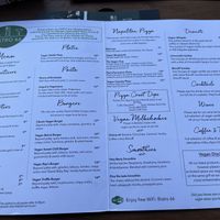 Vegan menu  at Bistro 66 in Beeston