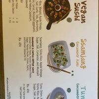 Menu  at Nowana in Kuilapalayam