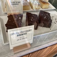 Chocolate brownie   at Kits Beach Coffee in Vancouver