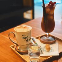 Chai Latte mit Hafermilch und Eistee  at IKII in Waldshut-tiengen