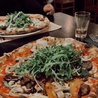 Lots of rucola for vegans 😂 but it was a nice pizza. Melted vegan cheese is a big plus 🍕❤️  at Pizza Beppe in Eindhoven