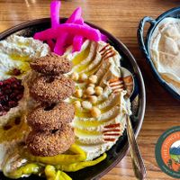 SMALL MEZZA SAMPLER #Veganuary at Tasty Zaytoon in Exton