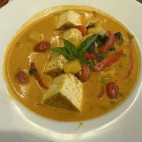 Kang Phed with tofu  at Thai in the Mountain in Stowe