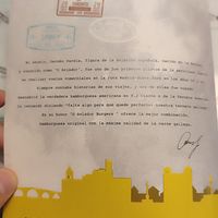 Carta at O Aviador Burgers in Ourense