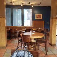 Inside dining at Falafels in Bloomington